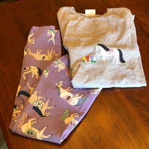 Hanna Anderson tunic and leggings